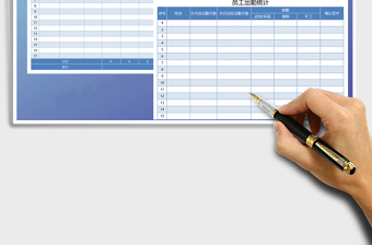 2025年员工出勤统计+工资表