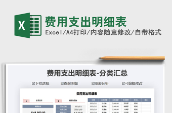 2025年费用支出明细表