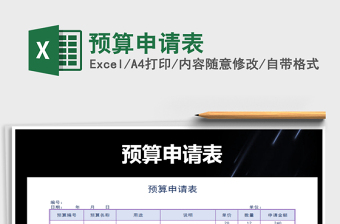 2025年预算申请表