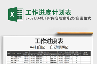 2025年工作进度计划表