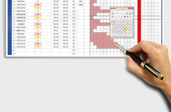 2025年项目工作计划甘特图（今日线）