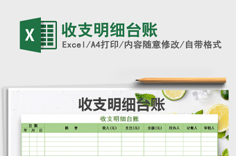 2025年收支明细台账