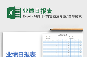 2025年业绩日报表