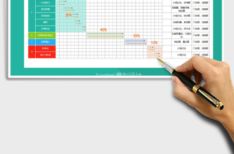 2024年精美品管圈甘特图表格