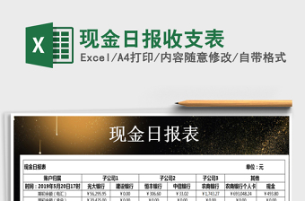 2025年现金日报收支表