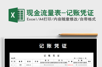 2025年现金流量表-记账凭证
