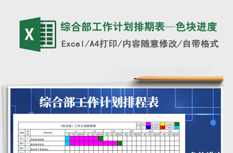 计划推进表年度