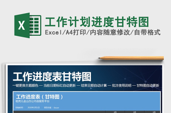 工作计划进度甘特图