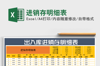 2025年进销存明细表