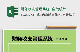2025年财务收支管理系统-自动统计