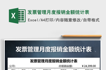 2025年发票管理月度报销金额统计表