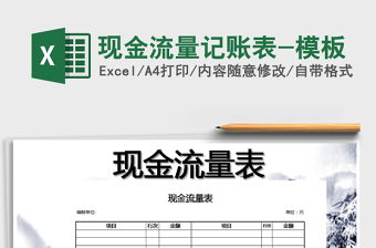 2025年现金流量记账表-模板
