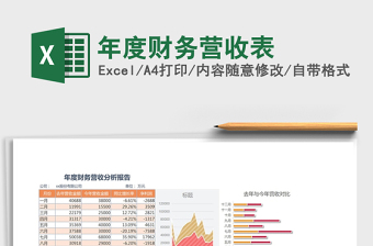 2025年年度财务营收表