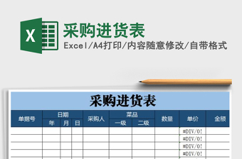 2025年采购进货表