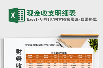 2025年现金收支明细表
