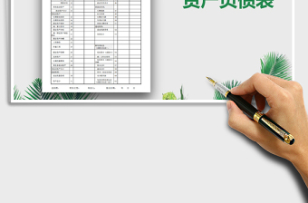 2024年资产负债表模板