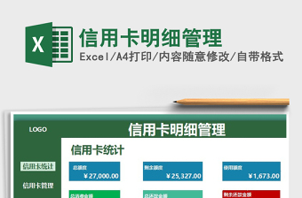 2024年信用卡明细管理