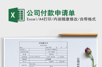 2025年公司付款申请单