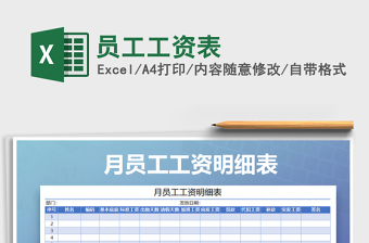 2025年员工工资表