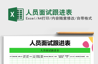 2025年人员面试跟进表