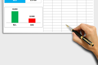 2025年收支统计表（自动计算，图表显示）