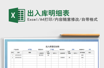 2025年出入库明细表