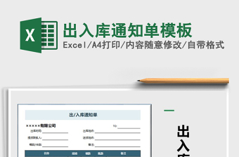 2025年出入库通知单模板