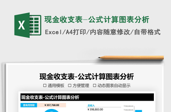 2025年现金收支表-公式计算图表分析