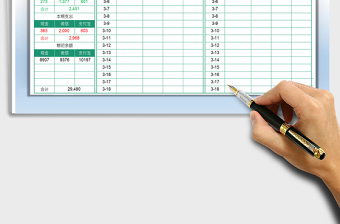 2025年日常收支记账表