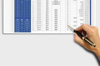 2025年收支表-月度年度统计