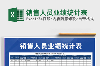 2025年销售人员业绩统计表