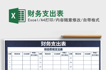 2025年财务支出表