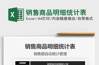 2025年销售商品明细统计表