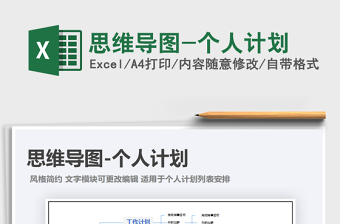 2025年思维导图-个人计划