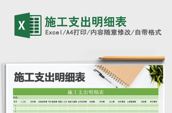支出明细表