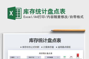 2025年库存统计盘点表