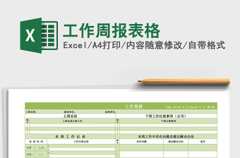 2025年工作周报表格