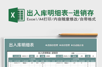 2025年出入库明细表-进销存