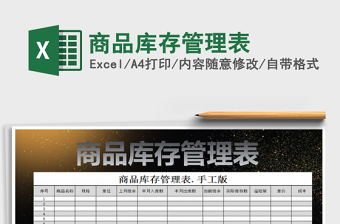 2025年商品库存管理表
