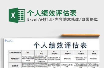 2025年个人绩效评估表
