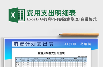 2025年费用支出明细表