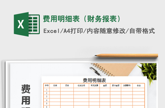 2025年费用明细表（财务报表）