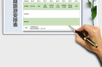2025年个人、家庭旅游安排表