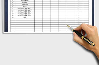 2025年办公用品出入库登记表免费下载