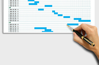 2024年项目工作进度计划甘特图（自动出图）