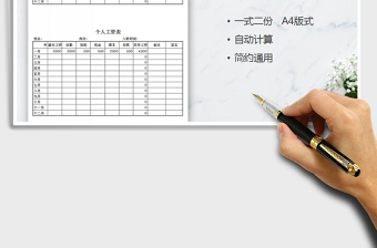 2025年个人工资表
