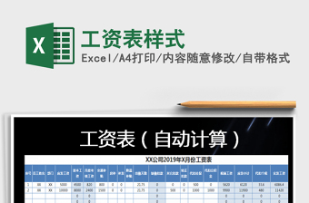 2025年工资表样式