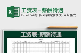 2025年工资表-薪酬待遇