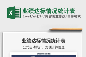 2025年业绩达标情况统计表