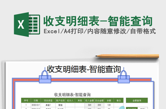 2025年收支明细表-智能查询